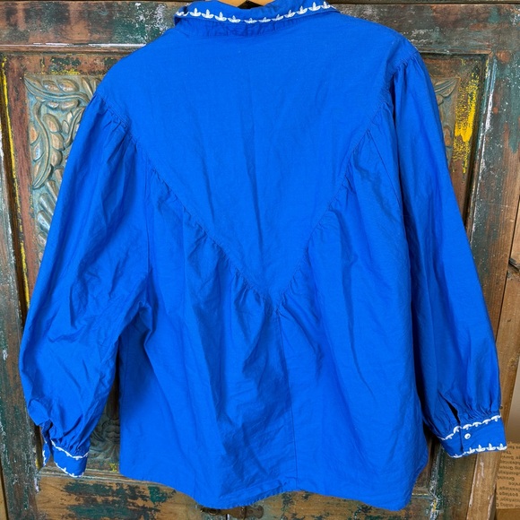 Zara embroidered boho prairie style blouse - Picture 4 of 4